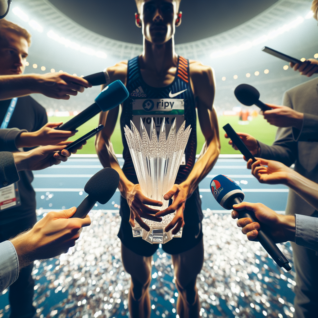 Бэкстейдж интервью победителя Бриллиантовой лиги 2025 после финала, трофей и микрофоны